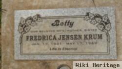 Fredrica Jensen "betty" Krum