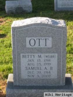 Beatrice M. "betty" Webb Ott