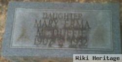 Mary Erma Mcduffie