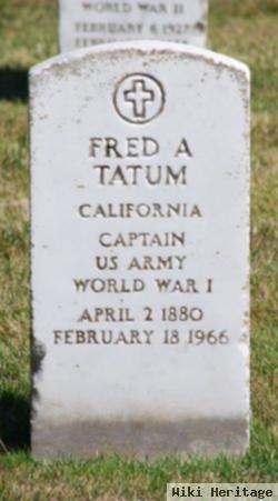 Fred A Tatum