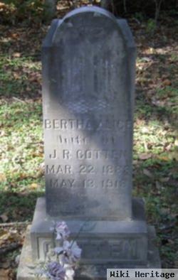 Bertha Alice Hicks Cotten