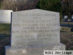 Hallie Virginia Simpson Conley