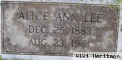 Alice Ann Vance Lee