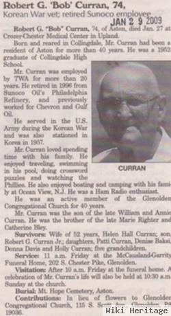 Robert G "bob" Curran