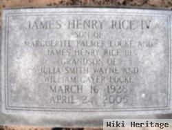 James Henry Rice, Iv