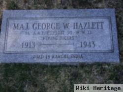 Maj George W. Hazlett