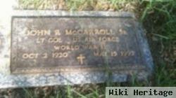 John R Mccarroll, Sr