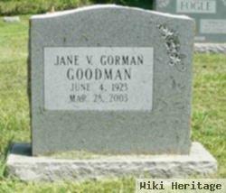 Jane V Gorman Goodman