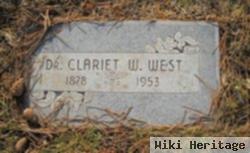 Dr Clariet W West