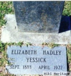 Elizabeth F "lizzie" Hadley Yessick