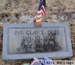 Pvt Clay E. Duff