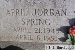 April Darlene Jordan Spring