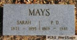 Sarah M. Bates Mays