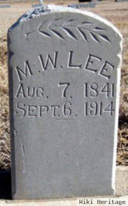 M. W. Lee