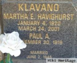 Martha E. Havighurst Klavano