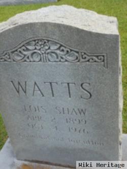 Lois Shaw Watts