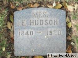 Mrs J. E. Hudson