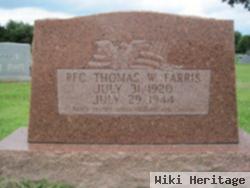 Pfc Thomas W. Farris