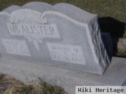 Martha M. Mcalister