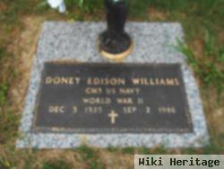 Doney Edison "bill" Williams