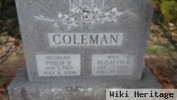 Philip P Coleman