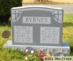 Walter J Byrnes