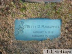 Betty Dotson Markowitz