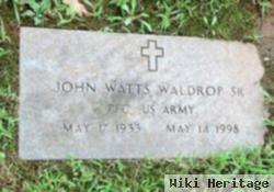 John Watts Waldrop, Sr