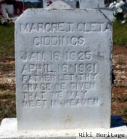 Margaret Oleta Giddings