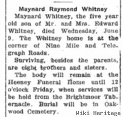 Maynard Raymond Whitney