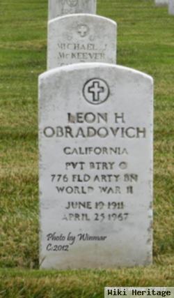 Pvt Leon H. Obradovich