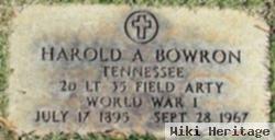 Harold Alfred Bowron