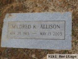 Mildred K Allison