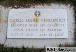 Carol Lillian Hare Nimorwicz