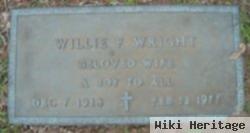 Willie F Wright