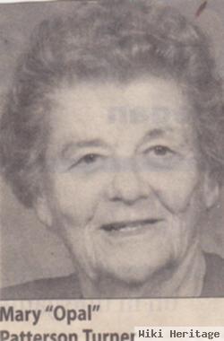 Mary Opal "opal" Patterson Turner