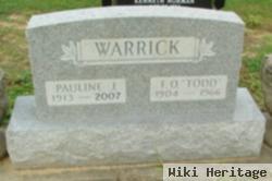 Frederick Orville "todd" Warrick