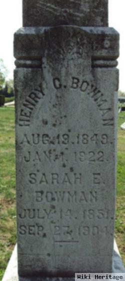 Sarah E Bowman