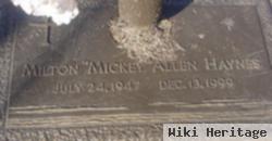 Milton "mickey" Allen Haynes