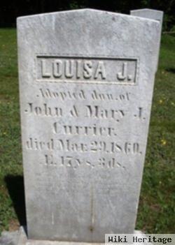 Louisa J Currier