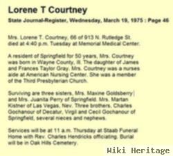 T Lorene Courtney