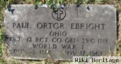 Pvt Paul Ortor Ebright