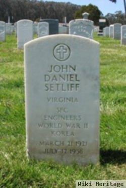 Sgt John Daniel Setliff