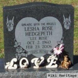Lesha Rose "lee Rose" Hedgepeth