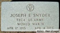 Joseph Ernest "joe" Snyder