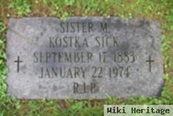 Sr M. Kostka Sick