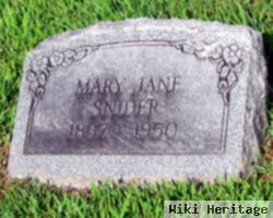 Mary Jane Heath Snider