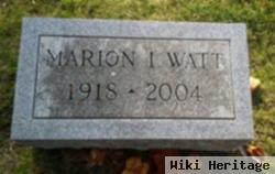 Marion Irene Caton Watt