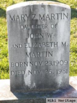 Mary Zimmerman Martin