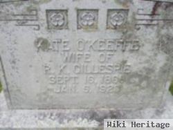 Catherine "kate" Broderick O'keeffe Gillespie